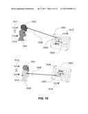 METHOD AND APPARATUS TO CONTINUOUSLY MAINTAIN USERS EYES FOCUSED ON AN     ELECTRONIC DISPLAY WHEN EITHER ONE OR BOTH ARE MOVING diagram and image