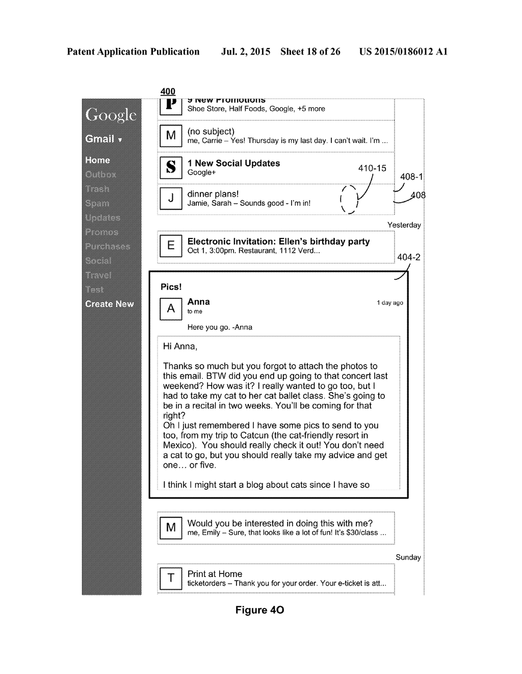 SYSTEMS AND METHODS FOR DISPLAYING ELECTRONIC MESSAGES - diagram, schematic, and image 19