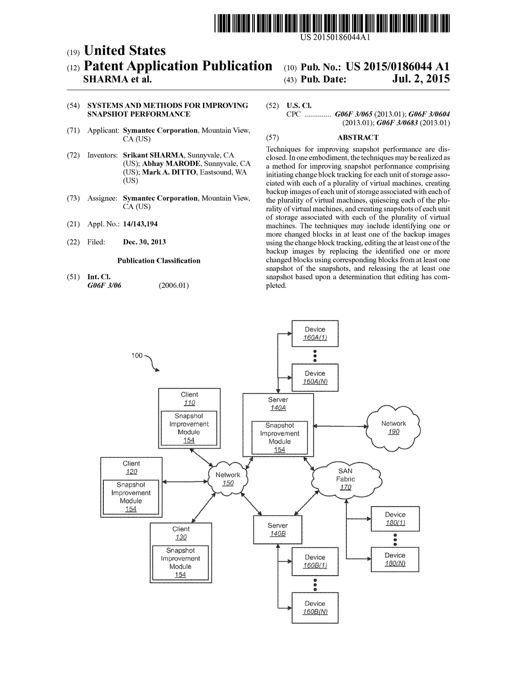 SYSTEMS AND METHODS FOR IMPROVING SNAPSHOT PERFORMANCE - diagram, schematic, and image 01