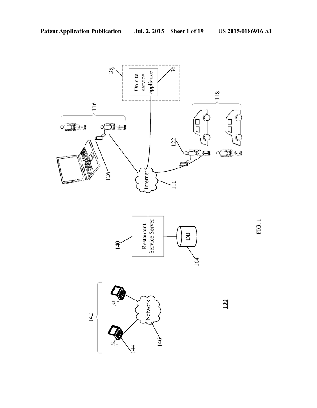 SYSTEM, METHOD AND APPARATUS FOR MANAGING MADE-TO-ORDER FOOD TICKETS FOR A     RESTAURANT SERVICE - diagram, schematic, and image 02