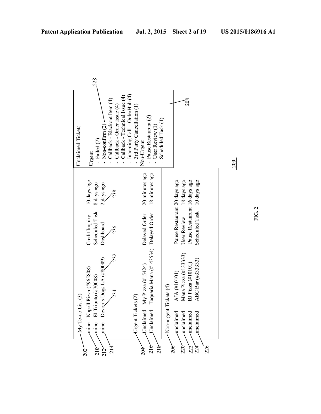 SYSTEM, METHOD AND APPARATUS FOR MANAGING MADE-TO-ORDER FOOD TICKETS FOR A     RESTAURANT SERVICE - diagram, schematic, and image 03