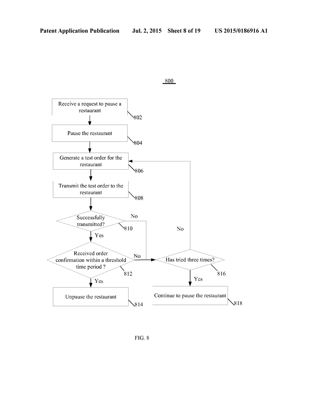 SYSTEM, METHOD AND APPARATUS FOR MANAGING MADE-TO-ORDER FOOD TICKETS FOR A     RESTAURANT SERVICE - diagram, schematic, and image 09