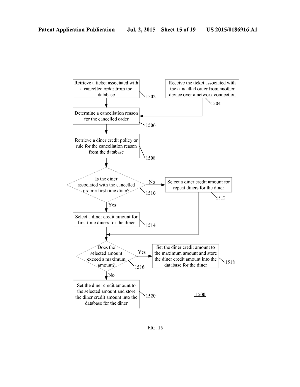 SYSTEM, METHOD AND APPARATUS FOR MANAGING MADE-TO-ORDER FOOD TICKETS FOR A     RESTAURANT SERVICE - diagram, schematic, and image 16