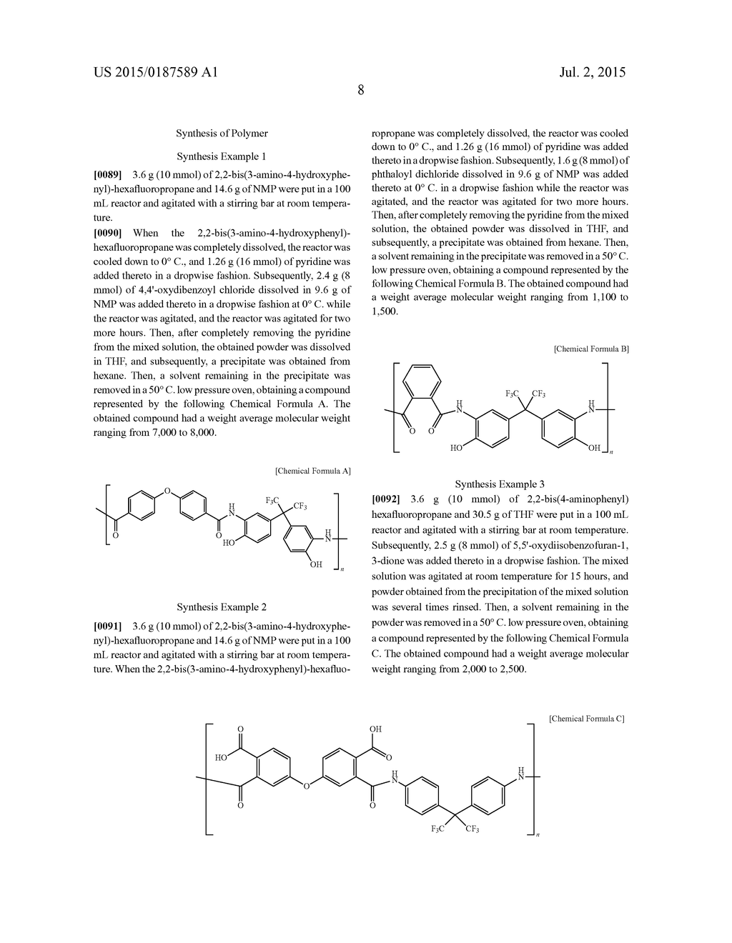 HARDMASK COMPOSITION AND METHOD OF FORMING PATTERNS USING THE HARDMASK     COMPOSITION - diagram, schematic, and image 10
