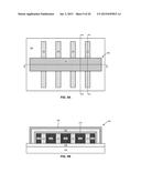 MULTI-FIN FINFETS WITH MERGED-FIN SOURCE/DRAINS AND REPLACEMENT GATES diagram and image