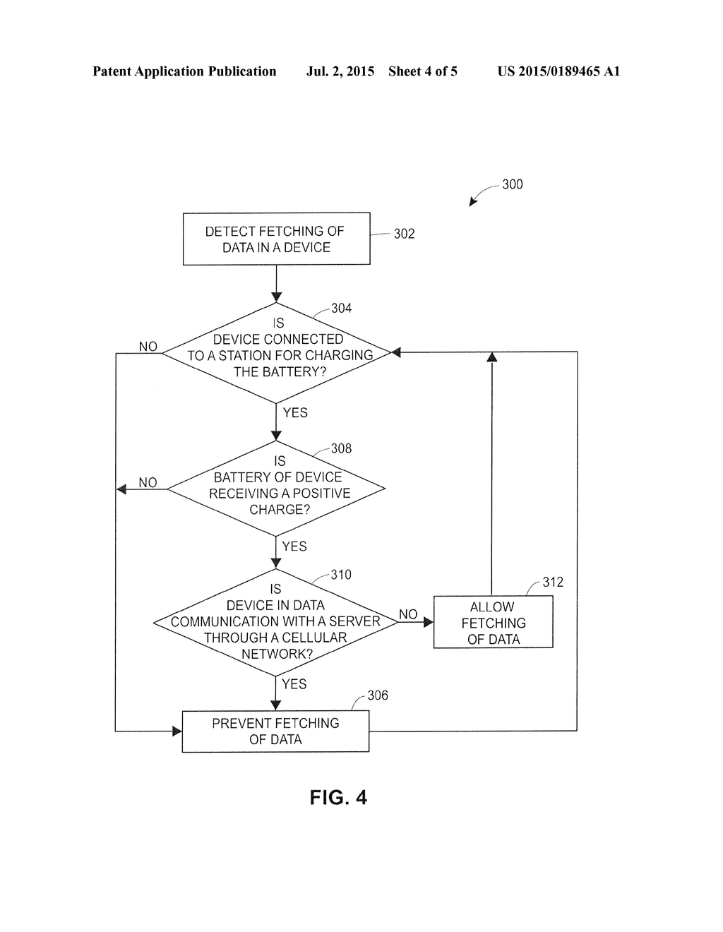 System and Method for Optimizing Battery Power and Data Access Costs     During Fetching of Data - diagram, schematic, and image 05