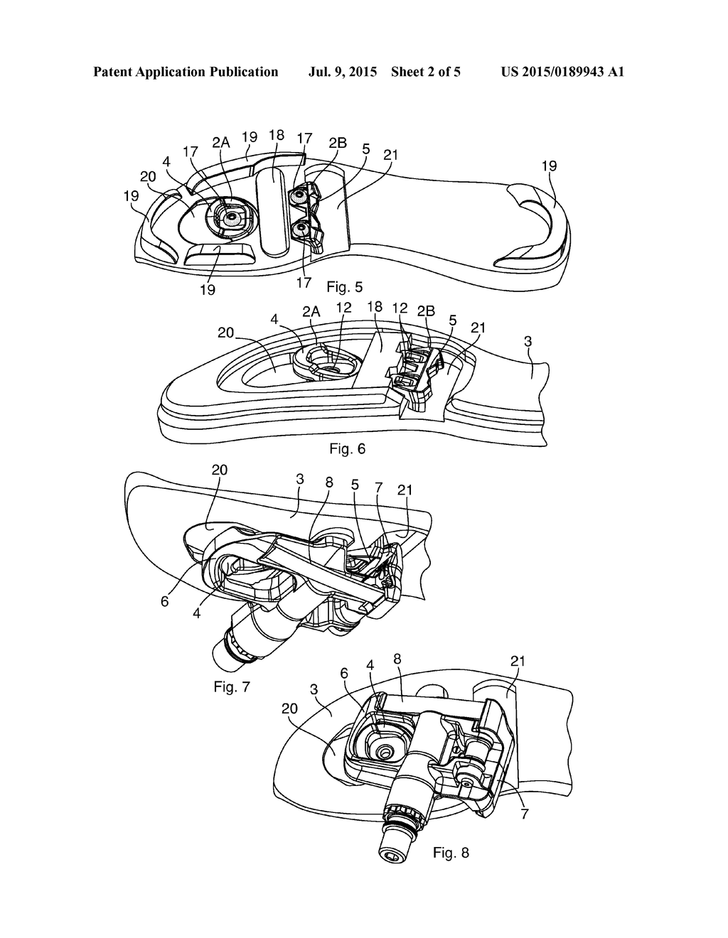 ASSEMBLY COMPRISING A SHOE AND A PLATE FOR RETAINING THE SHOE ON AN     AUTOMATIC BICYCLE PEDAL, RETAINING PLATE FOR SUCH AN ASSEMBLY, AND SHOE     FOR THE LATTER - diagram, schematic, and image 03