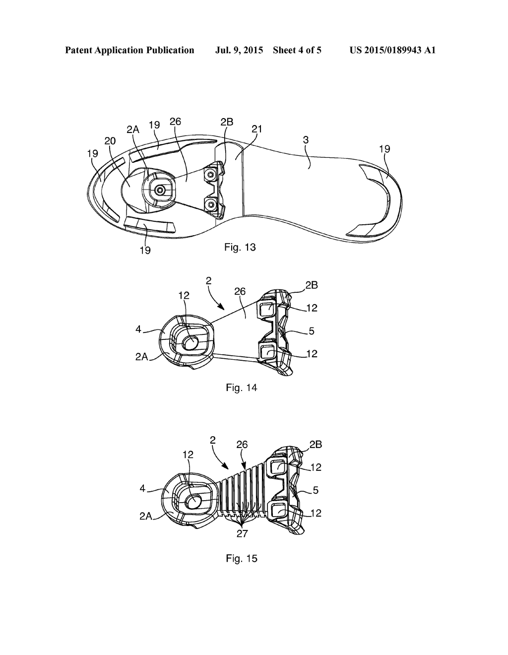 ASSEMBLY COMPRISING A SHOE AND A PLATE FOR RETAINING THE SHOE ON AN     AUTOMATIC BICYCLE PEDAL, RETAINING PLATE FOR SUCH AN ASSEMBLY, AND SHOE     FOR THE LATTER - diagram, schematic, and image 05