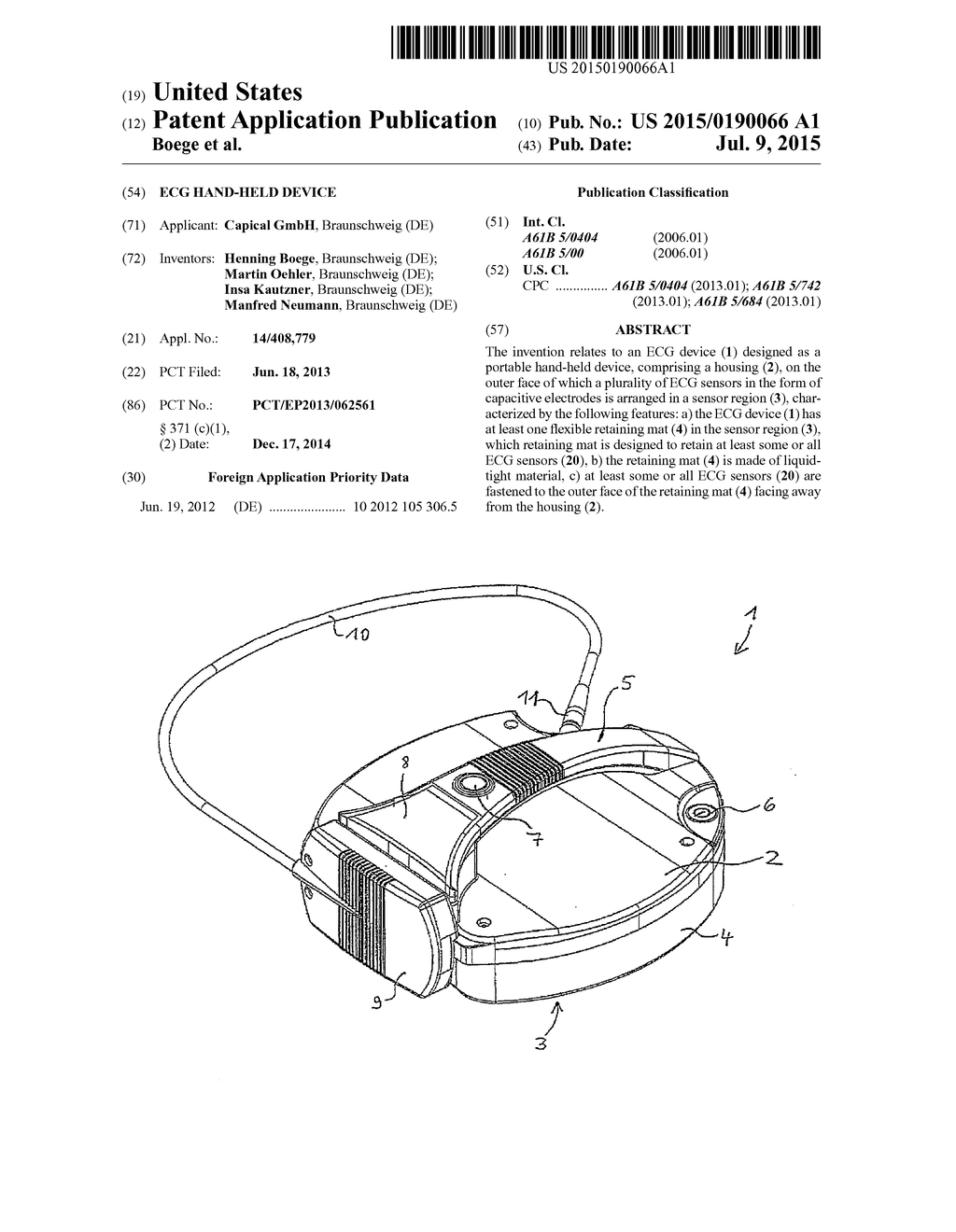 ECG HAND-HELD DEVICE - diagram, schematic, and image 01