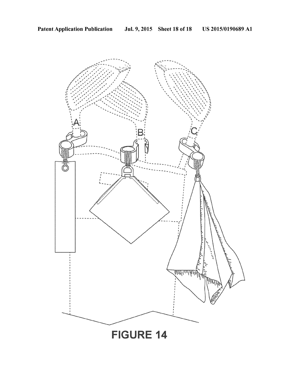 GOLF CLUB TOWEL ASSEMBLY - diagram, schematic, and image 19