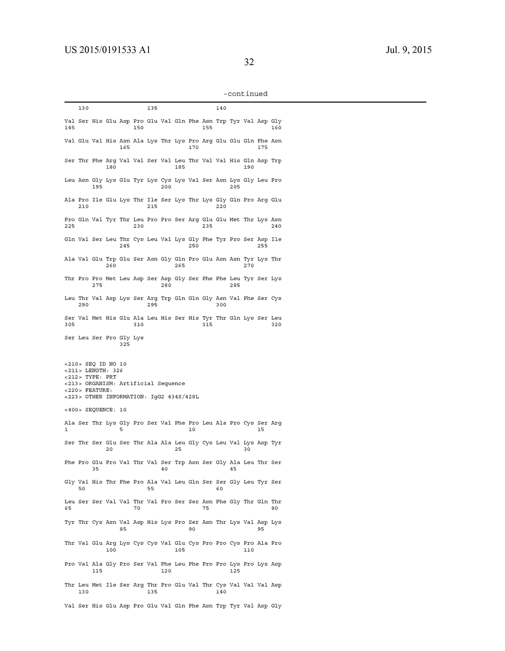 Fc VARIANTS WITH ALTERED BINDING TO FcRn - diagram, schematic, and image 63