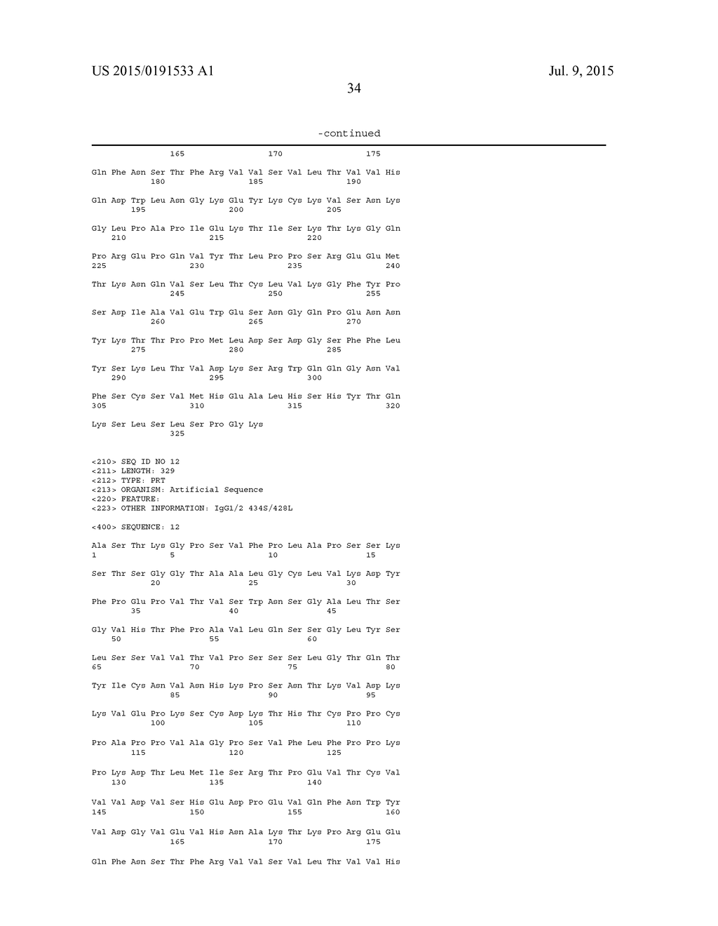 Fc VARIANTS WITH ALTERED BINDING TO FcRn - diagram, schematic, and image 65