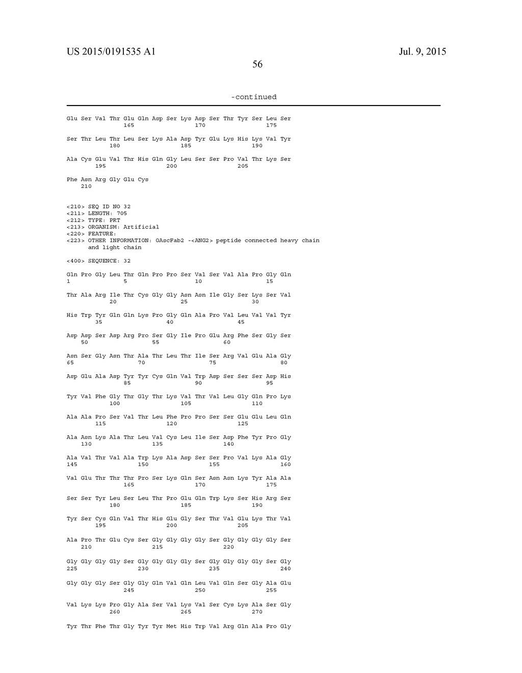 BISPECIFIC, BIVALENT ANTI-VEGF/ANTI-ANG2 ANTIBODIES - diagram, schematic, and image 71