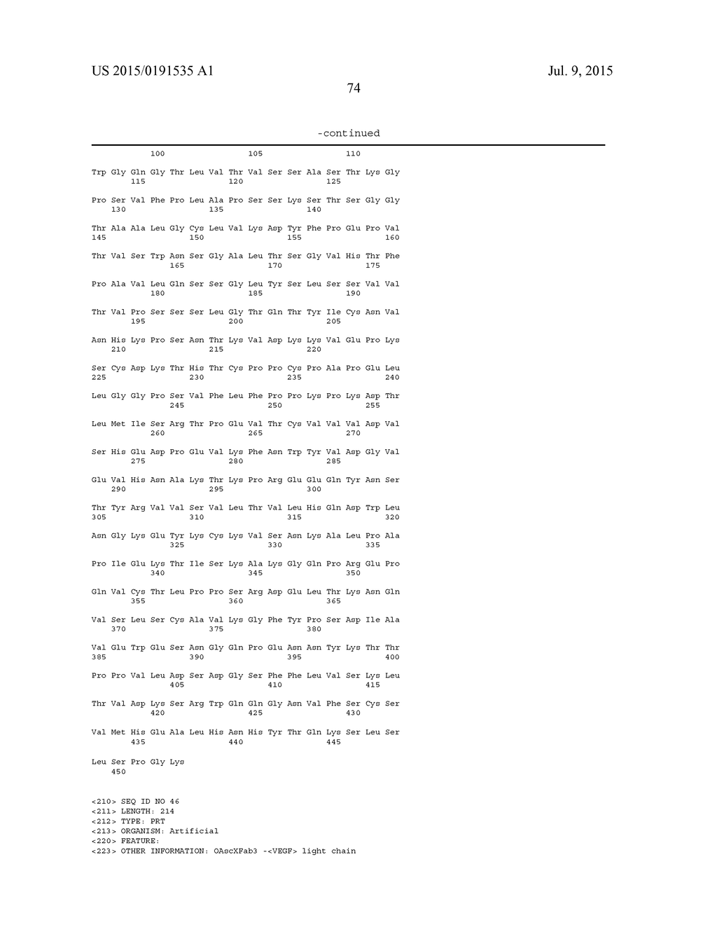 BISPECIFIC, BIVALENT ANTI-VEGF/ANTI-ANG2 ANTIBODIES - diagram, schematic, and image 89