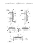 KIT AND ASSEMBLY FOR COMPENSATING FOR COEFFICIENTS OF THERMAL EXPANSION OF     DECORATIVE MOUNTED PANELS diagram and image