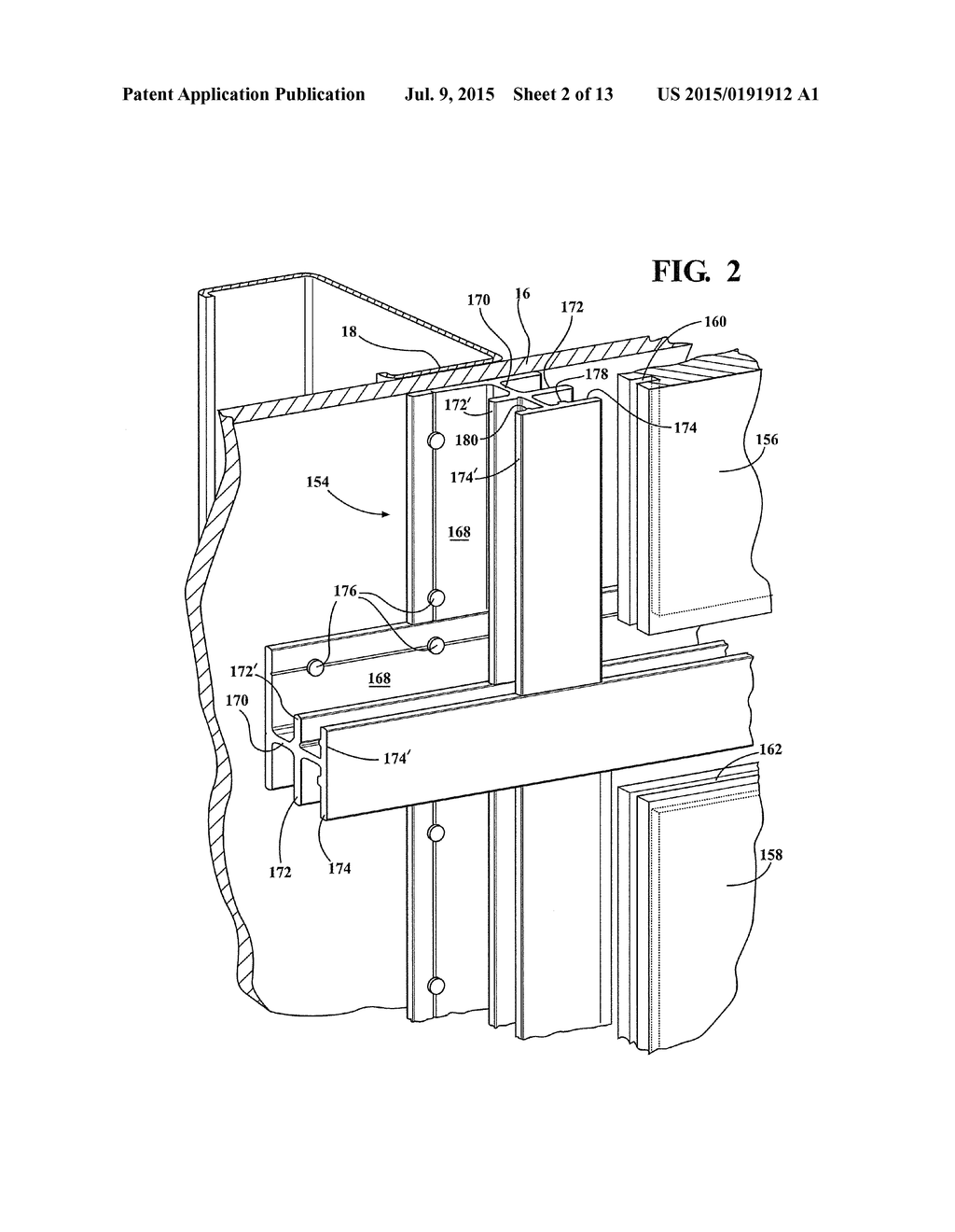 KIT AND ASSEMBLY FOR COMPENSATING FOR COEFFICIENTS OF THERMAL EXPANSION OF     DECORATIVE MOUNTED PANELS - diagram, schematic, and image 03