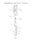 SHOWER DOOR ASSEMBLY WITH CONTINUOUS CONTROL diagram and image