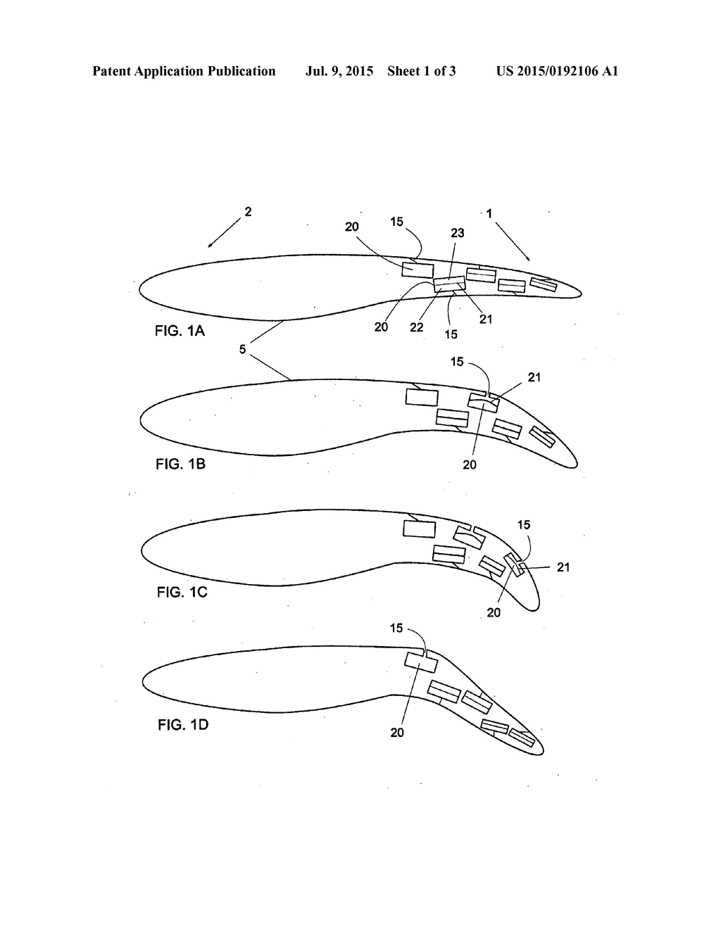 WIND TURBINE BLADE AND METHOD OF CONTROLLING THE LIFT OF SUCH A BLADE - diagram, schematic, and image 02