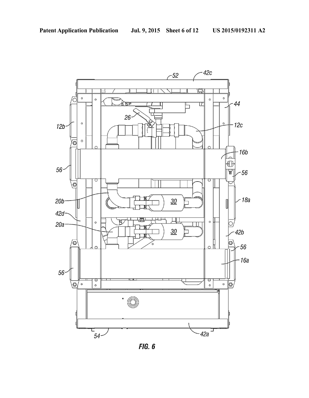 MODULAR CHILLER UNIT WITH DEDICATED COOLING AND HEATING FLUID CIRCUITS AND     SYSTEM COMPRISING A PLURALITY OF SUCH UNITS - diagram, schematic, and image 07