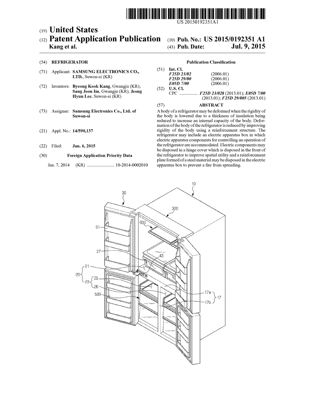 REFRIGERATOR - diagram, schematic, and image 01