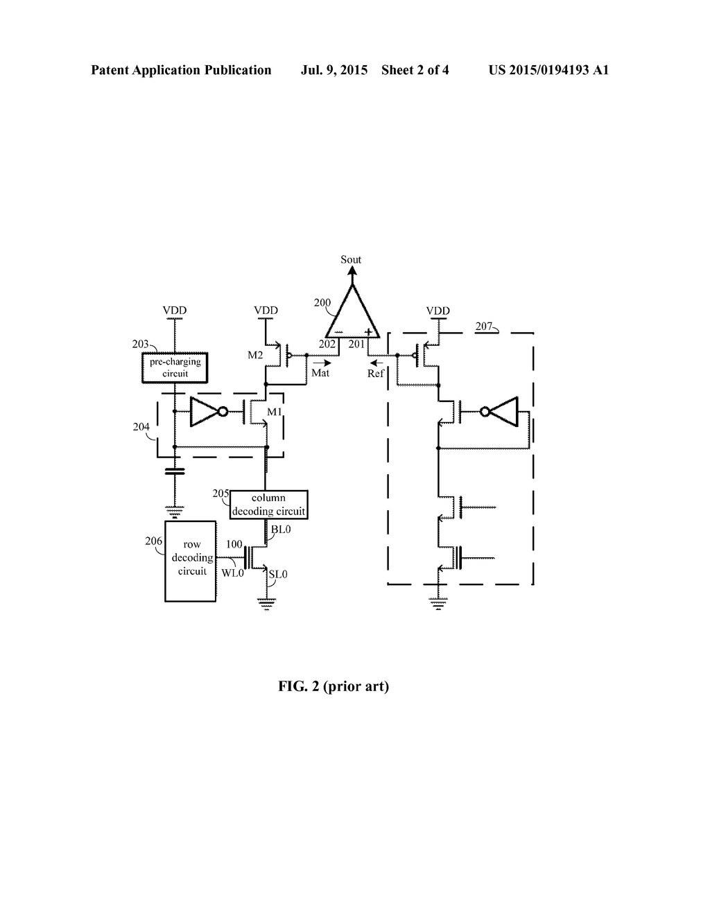 MEMORY AND READING METHOD THEREOF, AND CIRCUIT FOR READING MEMORY - diagram, schematic, and image 03