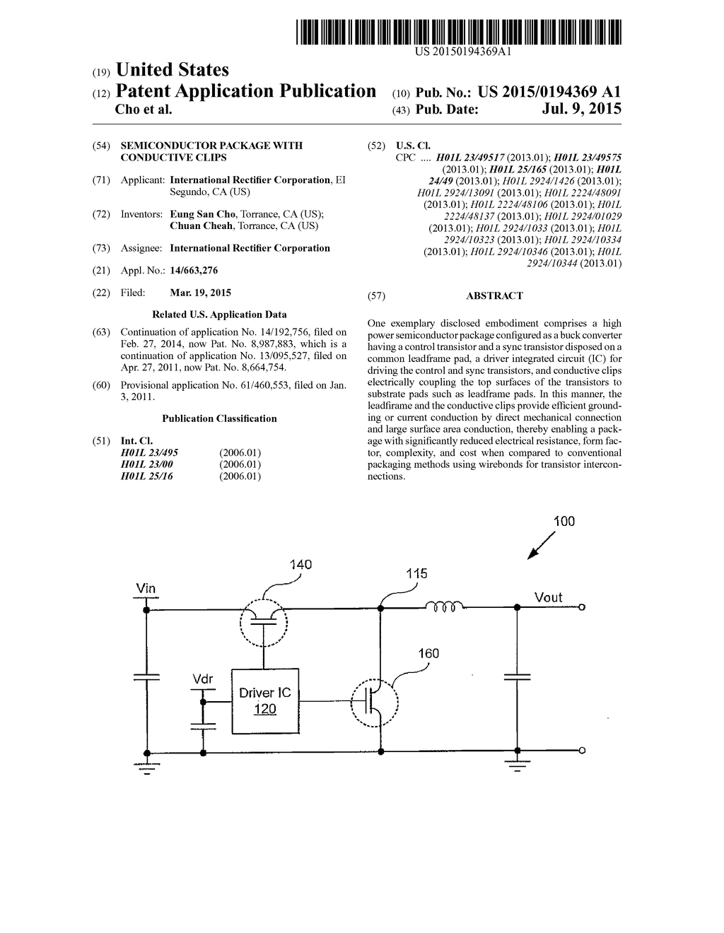 Semiconductor Package with Conductive Clips - diagram, schematic, and image 01