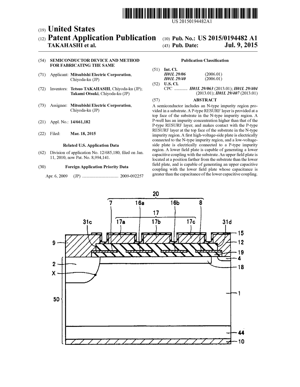 SEMICONDUCTOR DEVICE AND METHOD FOR FABRICATING THE SAME - diagram, schematic, and image 01