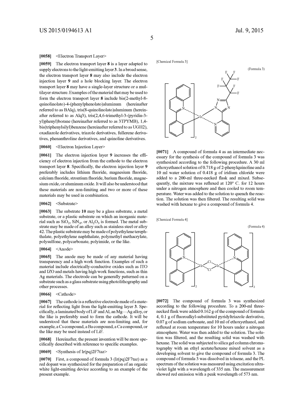 ORGANIC LIGHT-EMITTING LAYER MATERIAL, COATING LIQUID FOR USE IN FORMING     ORGANIC LIGHT-EMITTING LAYER WITH ORGANIC MATERIAL, ORGANIC     LIGHT-EMITTING DEVICE PRODUCED WITH COATING LIQUID, LIGHT SOURCE     APPARATUS WITH ORGANIC LIGHT-EMITTING DEVICE, AND METHODS FOR MANUFACTURE     THEREOF - diagram, schematic, and image 07