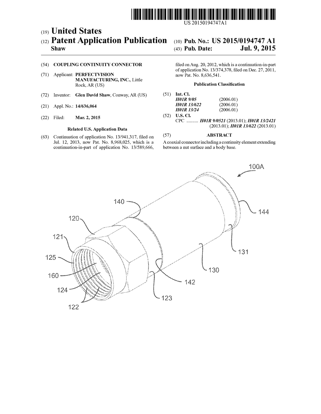 COUPLING CONTINUITY CONNECTOR - diagram, schematic, and image 01