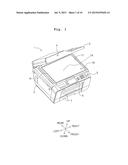 IMAGE READING APPARATUS PROVIDED WITH IMAGE SENSOR CONTAINED IN SLIDABLE     CARRIAGE diagram and image