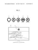 DISPLAY APPARATUS AND CONTROL METHOD FOR DISPLAYING AN OPERATIONAL STATE     OF A USER INPUT diagram and image