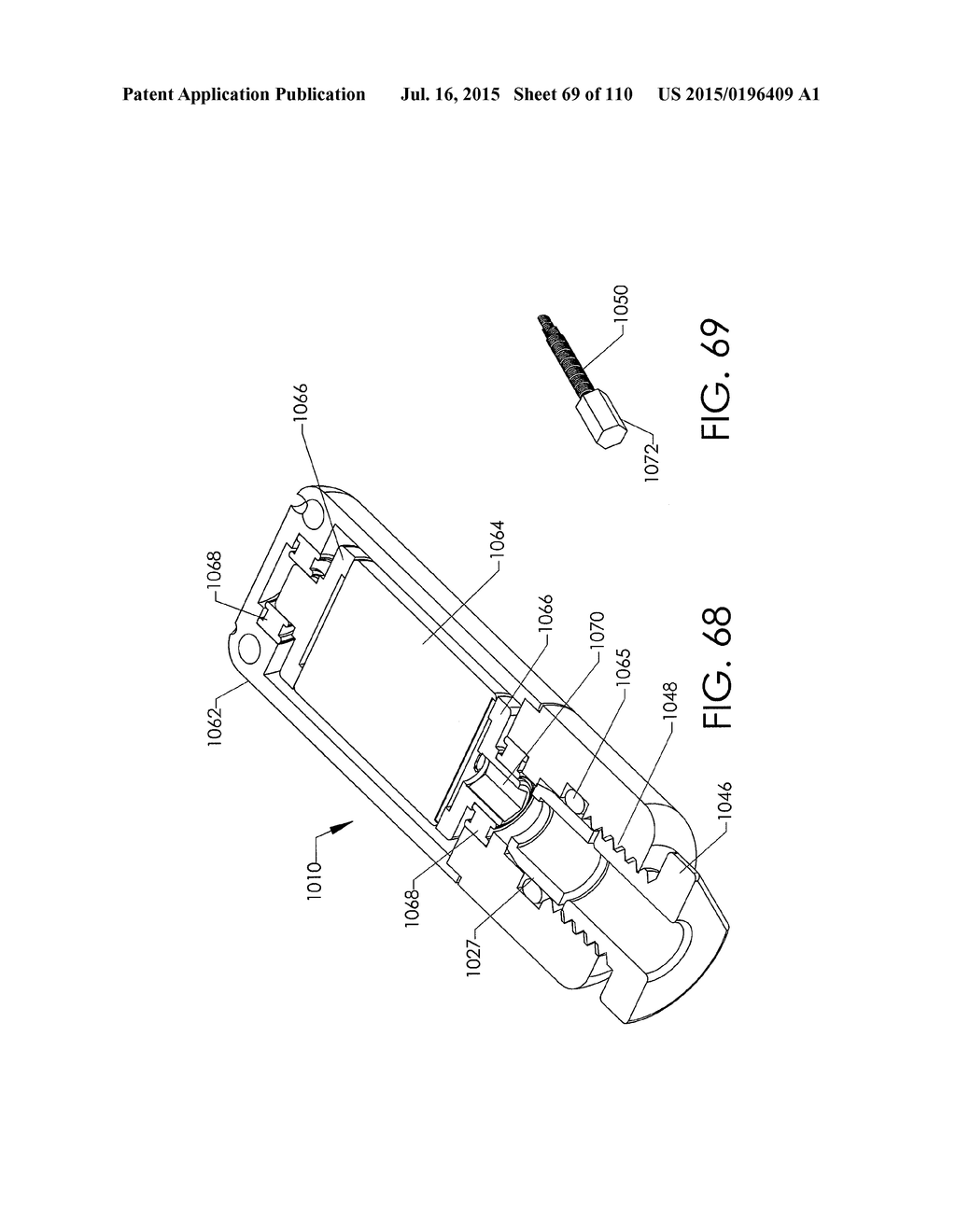 ADJUSTABLE IMPLANT AND METHOD OF USE - diagram, schematic, and image 70