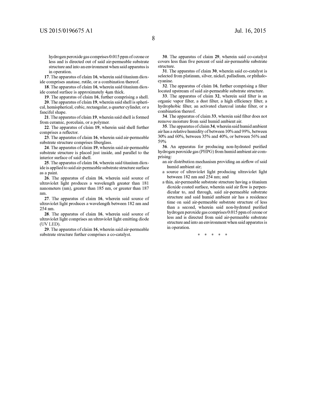 Purified Hydrogen Peroxide Gas Microbial Control Methods and Devices - diagram, schematic, and image 11