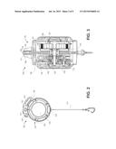 LINE DISPENSING DEVICE WITH EDDY CURRENT BRAKING FOR USE WITH CLIMBING AND     EVACUATION diagram and image