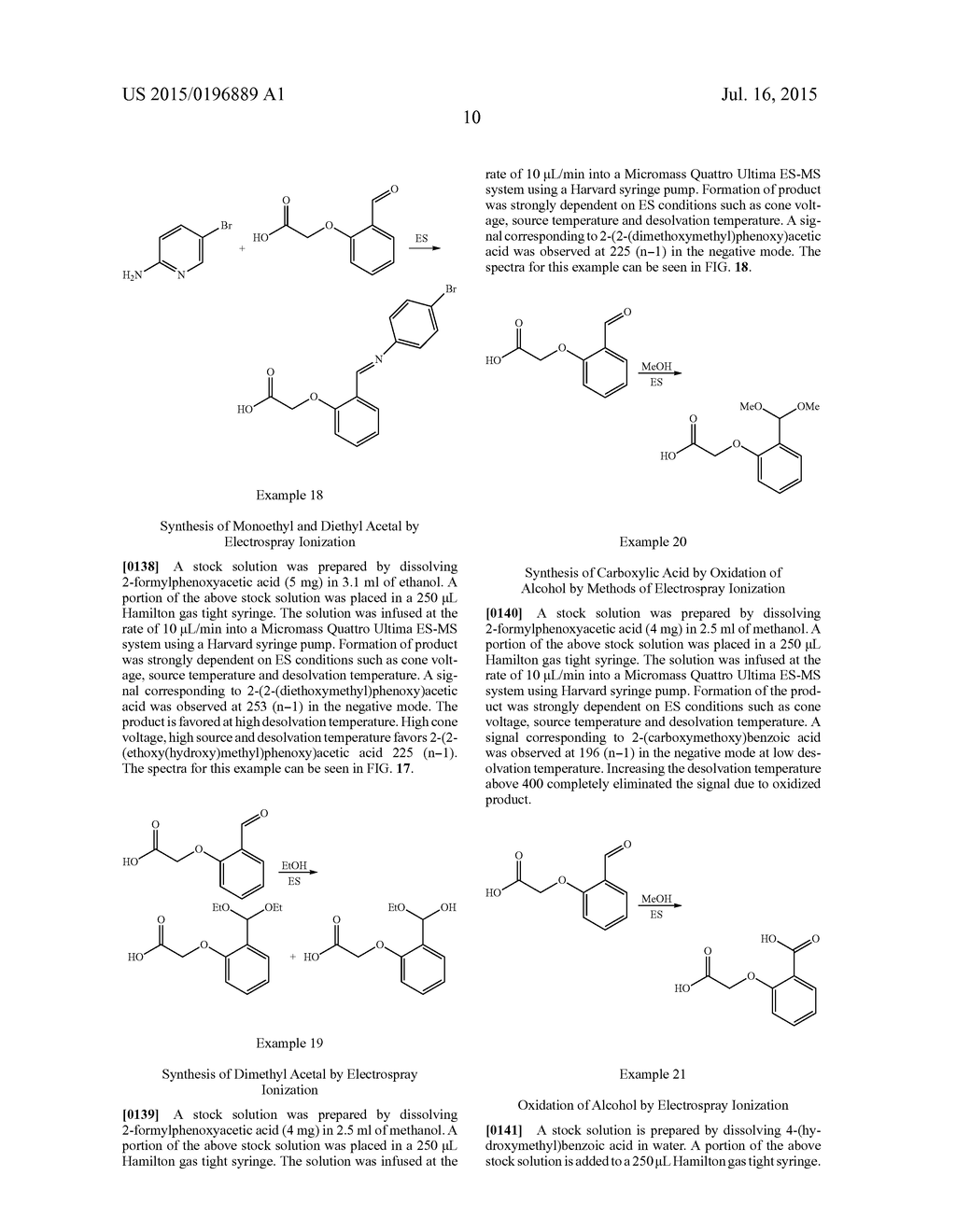 METHODS OF ELECTROSPRAY CHEMICAL SYNTHESIS - diagram, schematic, and image 47