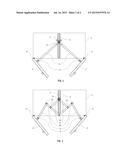 Double-pivot synchronization mechanism for opening and closing two leaves diagram and image