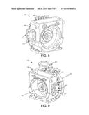 ROTARY MACHINE HAVING A VOLUTE ASSEMBLY-BEARING HOUSING JOINT WITH     INTERLOCKING TEETH diagram and image