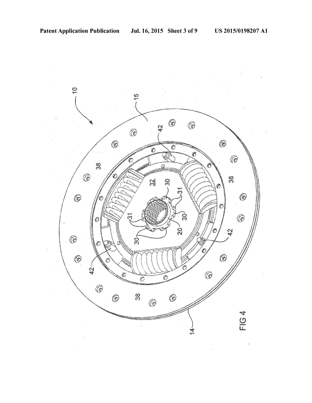 FRICTION CLUTCH PLATE WITH DAMPING SPRINGS - diagram, schematic, and image 04