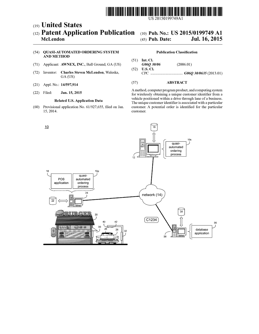 QUASI-AUTOMATED ORDERING SYSTEM AND METHOD - diagram, schematic, and image 01