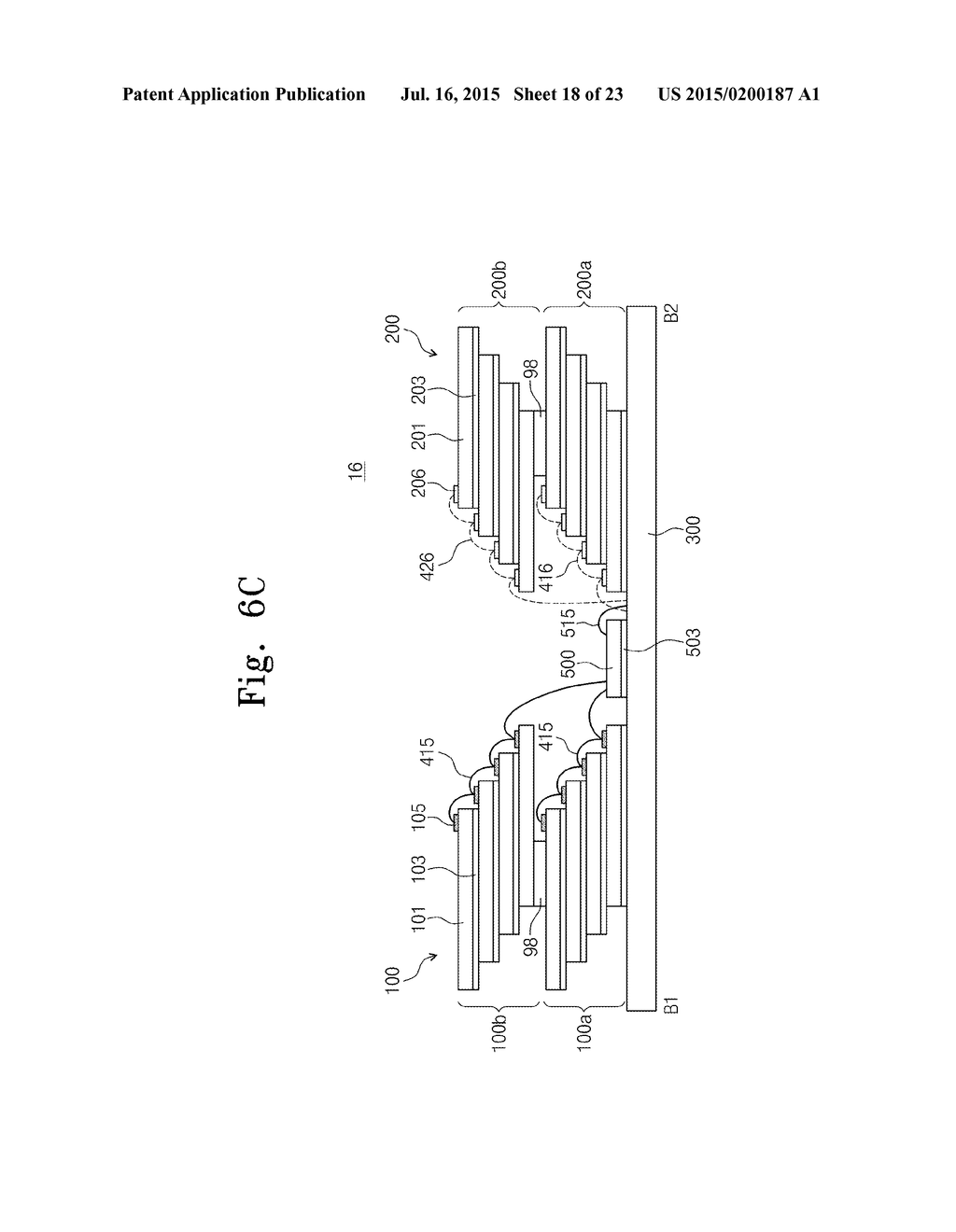 SEMICONDUCTOR PACKAGE INCLUDING STEPWISE STACKED CHIPS - diagram, schematic, and image 19