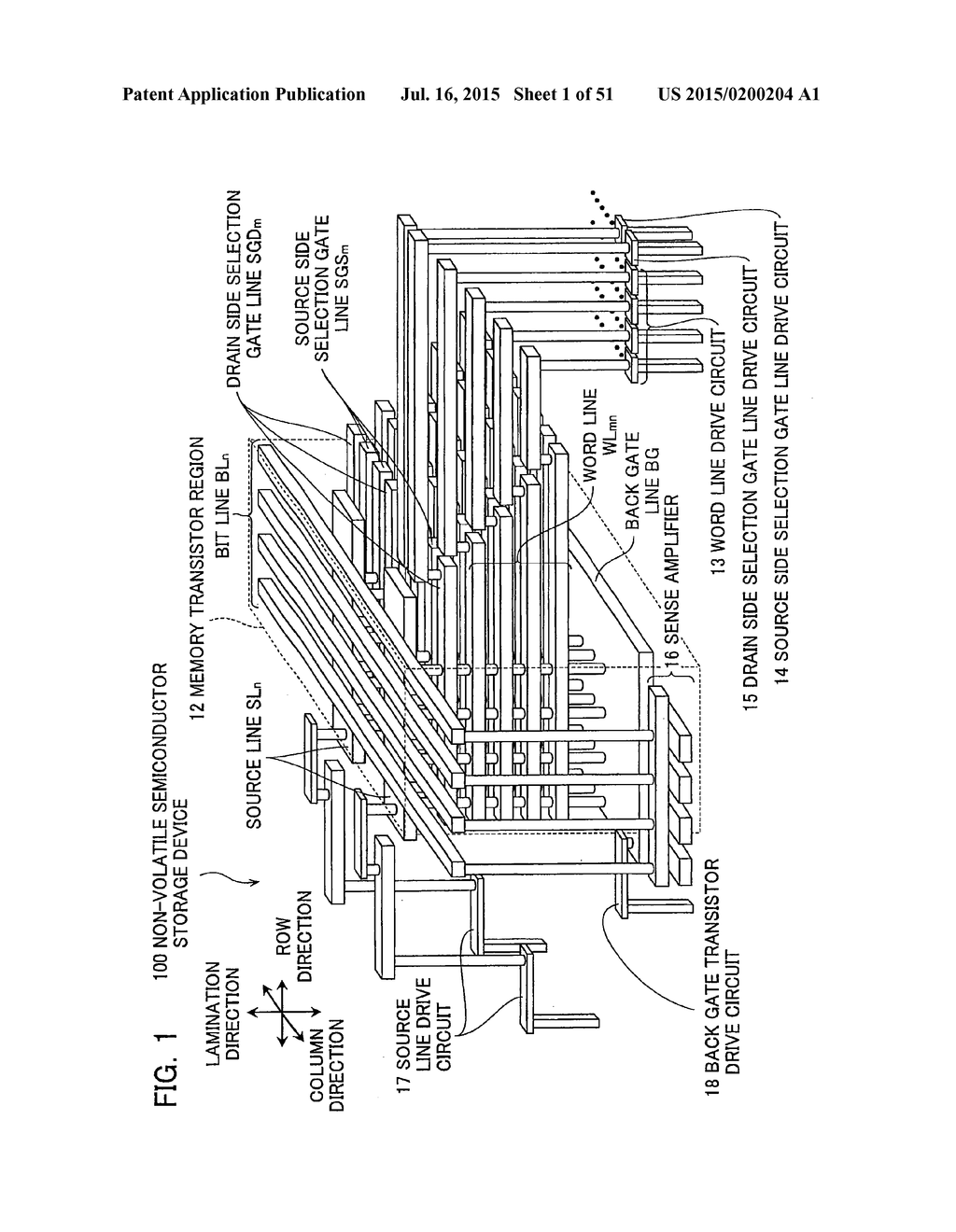 NON-VOLATILE SEMICONDUCTOR STORAGE DEVICE AND METHOD OF MANUFACTURING THE     SAME - diagram, schematic, and image 02