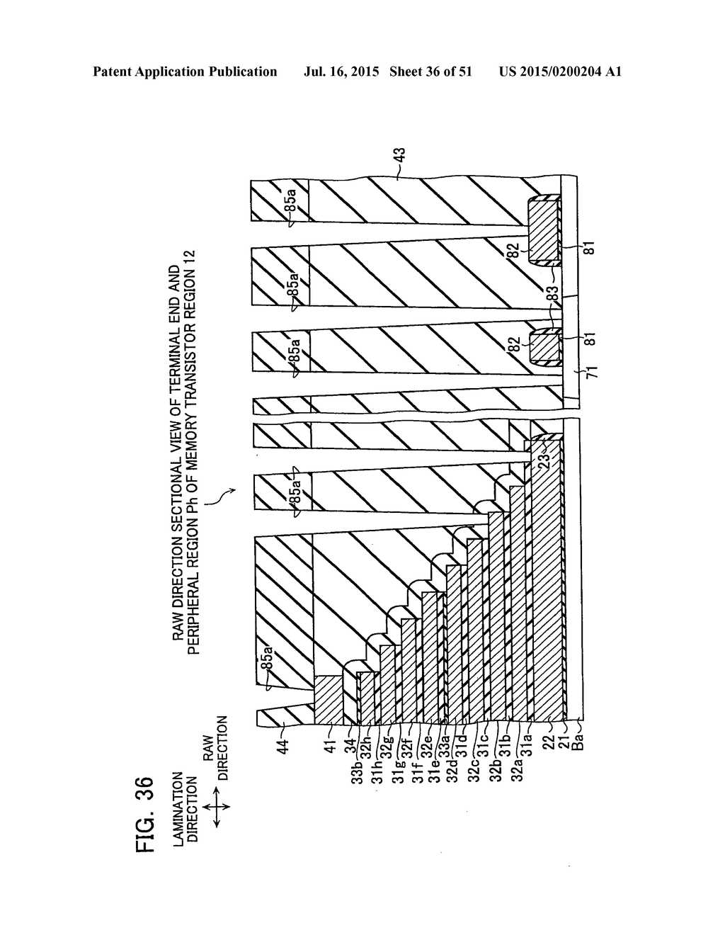 NON-VOLATILE SEMICONDUCTOR STORAGE DEVICE AND METHOD OF MANUFACTURING THE     SAME - diagram, schematic, and image 37