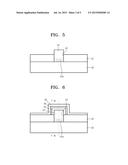 SEMICONDUCTOR DEVICE INCLUDING A GATE ELECTRODE ON A PROTRUDING GROUP     III-V MATERIAL LAYER AND METHOD OF MANUFACTURING THE SEMICONDUCTOR DEVICE diagram and image