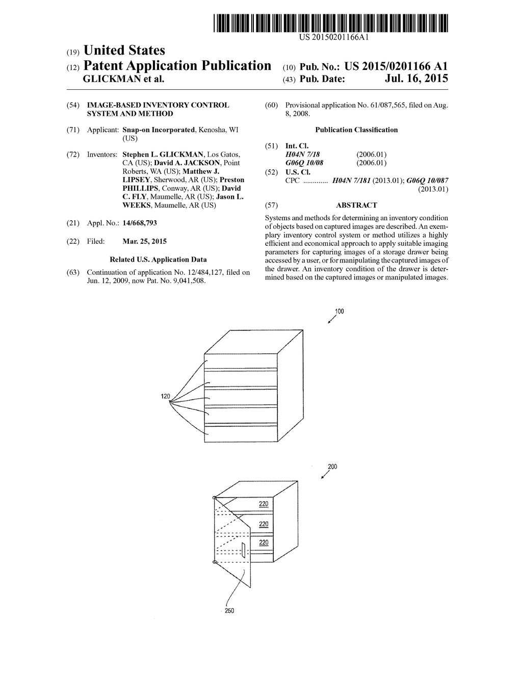 IMAGE-BASED INVENTORY CONTROL SYSTEM AND METHOD - diagram, schematic, and image 01