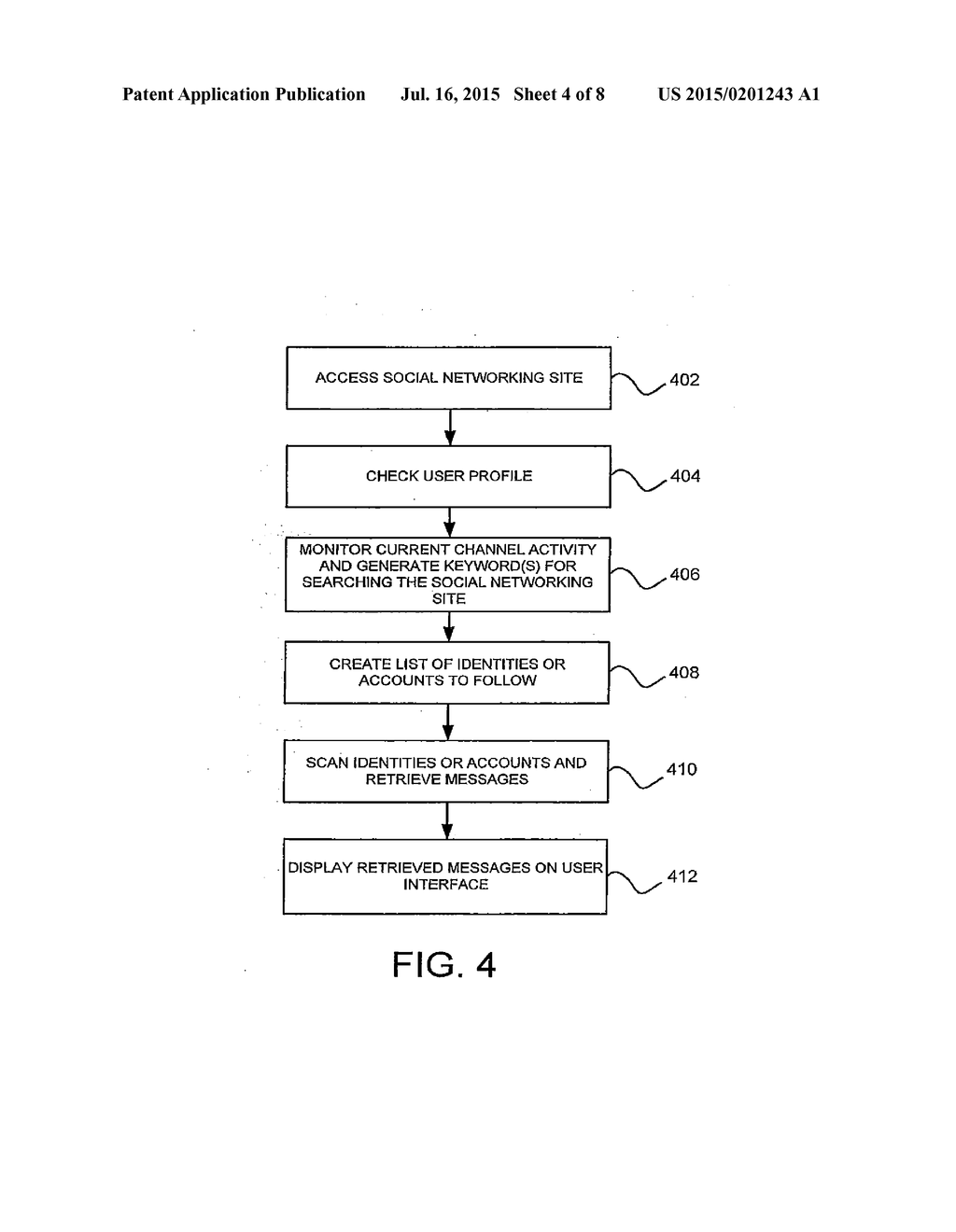 SYSTEM AND METHOD FOR SEARCHING AN INTERNET NETWORKING CLIENT ON A VIDEO     DEVICE - diagram, schematic, and image 05