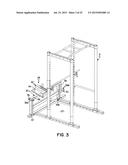 EXERCISE MACHINE FOR PROVIDING WEIGHT LIFTING EXERCISES SIMILAR TO THOSE     PROVIDED BY A FREE WEIGHT BARBELL diagram and image