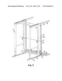 EXERCISE MACHINE FOR PROVIDING WEIGHT LIFTING EXERCISES SIMILAR TO THOSE     PROVIDED BY A FREE WEIGHT BARBELL diagram and image