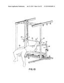 EXERCISE MACHINE FOR PROVIDING WEIGHT LIFTING EXERCISES SIMILAR TO THOSE     PROVIDED BY A FREE WEIGHT BARBELL diagram and image
