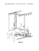 EXERCISE MACHINE FOR PROVIDING WEIGHT LIFTING EXERCISES SIMILAR TO THOSE     PROVIDED BY A FREE WEIGHT BARBELL diagram and image