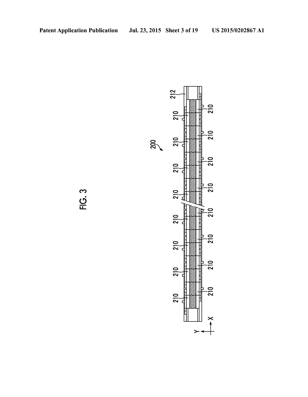 DROPLET-DISCHARGING HEAD, IMAGE-FORMING DEVICE, AND METHOD FOR POSITIONING     HEAD MODULES OF DROPLET-DISCHARGING HEAD - diagram, schematic, and image 04